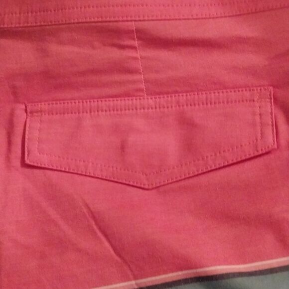 NWTGoodfellow  Mens 8.5 Swim Trunks Board Shorts Coral and Blue Striped  Size 50 - Picture 11 of 16